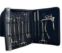 SET INSTRUMENTAL PARA REVISIÓN UTERINA 12 PZAS (MOD. H16-583B)