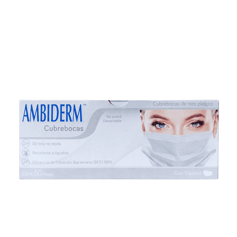 CUBREBOCAS DESECHABLE ADULTO BLANCO