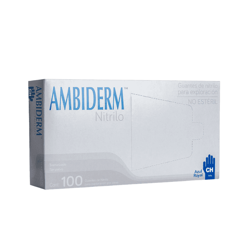 GUANTE NITRILO CHICO AZUL