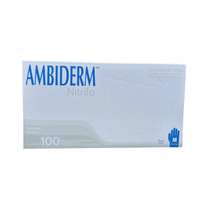 GUANTE NITRILO MEDIANO AZUL