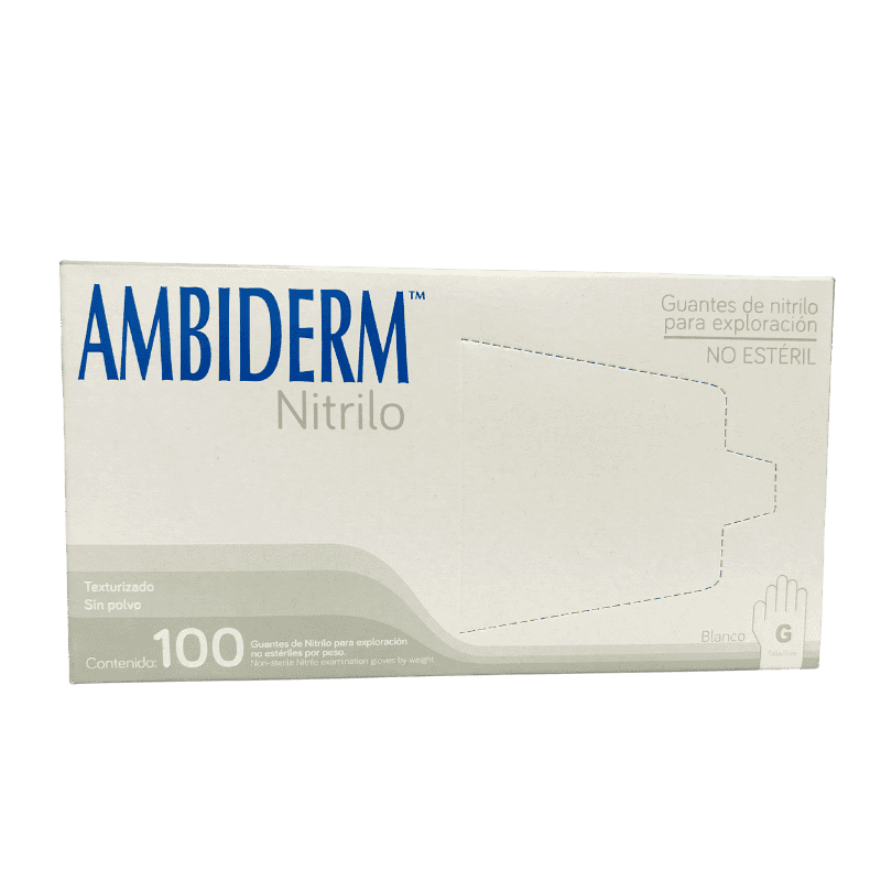 GUANTE NITRILO GRANDE BLANCO