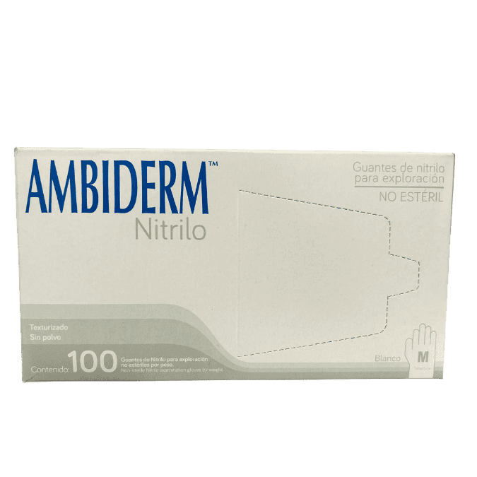 GUANTE NITRILO MEDIANO BLANCO