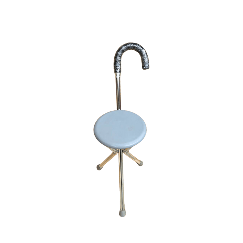 BASTON TRIPIE CON ASIENTO MANGO CURVO