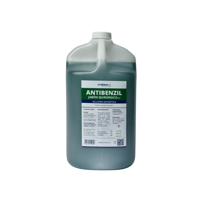 JABON QUIRURGICO ANTIBENZIL 3.85 L .