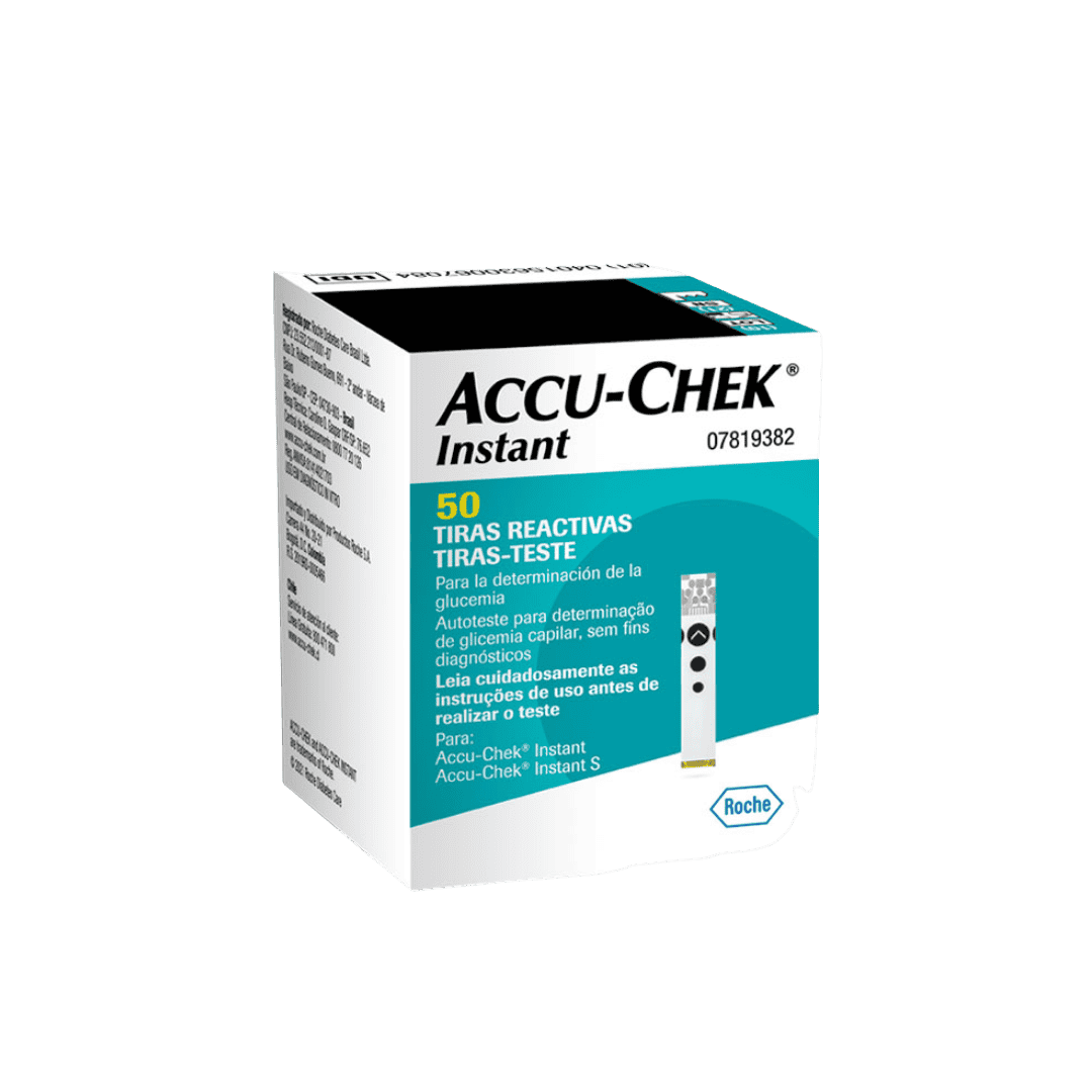 TIRAS REACTIVAS GLUCOSA (ACCU-CHEK INSTANT) 50 PZS.