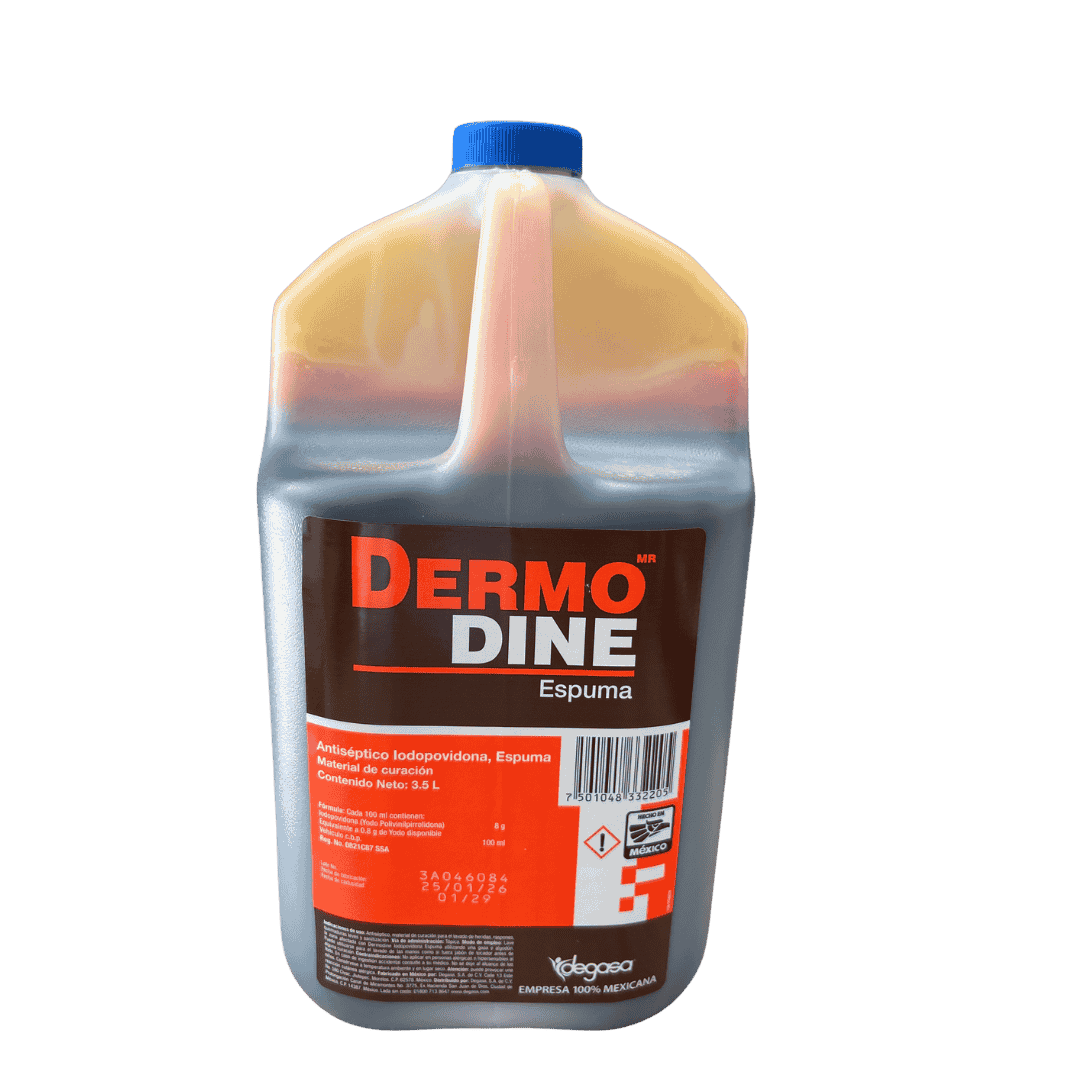 DERMODINE ESPUMA YODOPOVIDONA AL 8% 3.5 L
