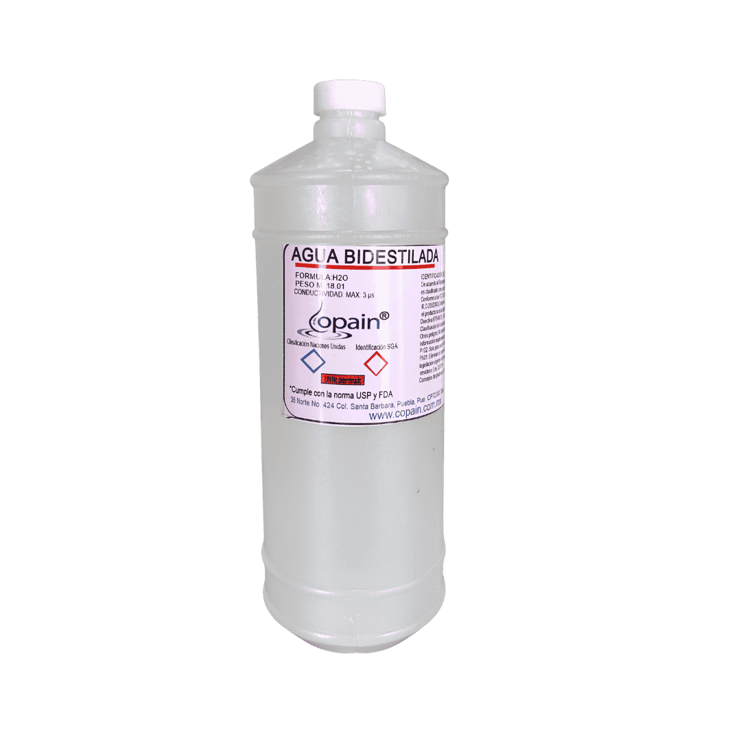 AGUA BIDESTILADA 1 LITRO
