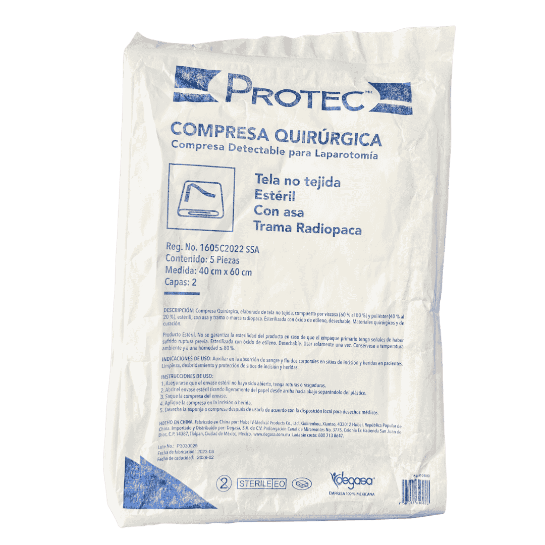 COMPRESA QUIRUGICA PARA LAPAROTOMIA