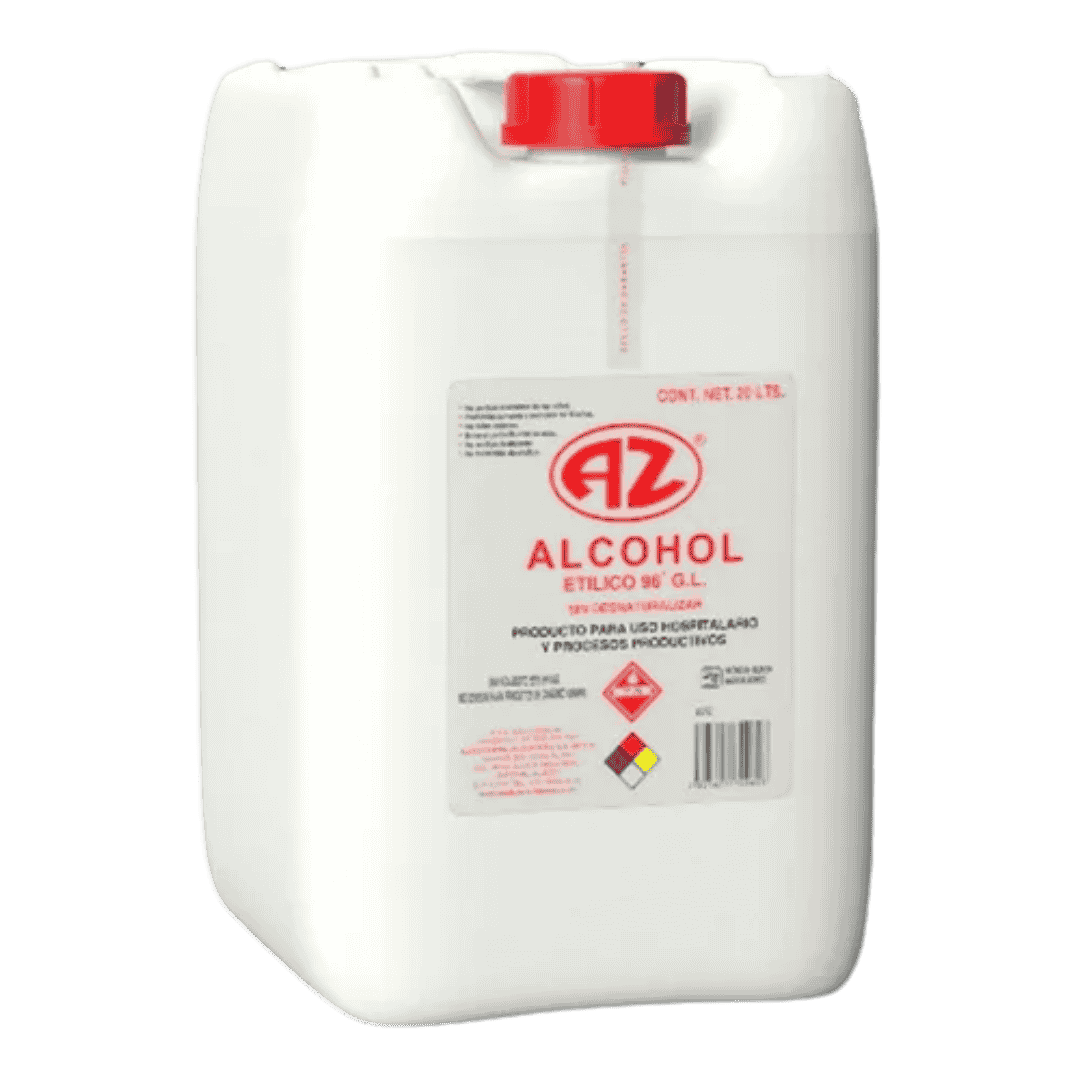 ALCOHOL ETÍLICO 96° 20 LTS.