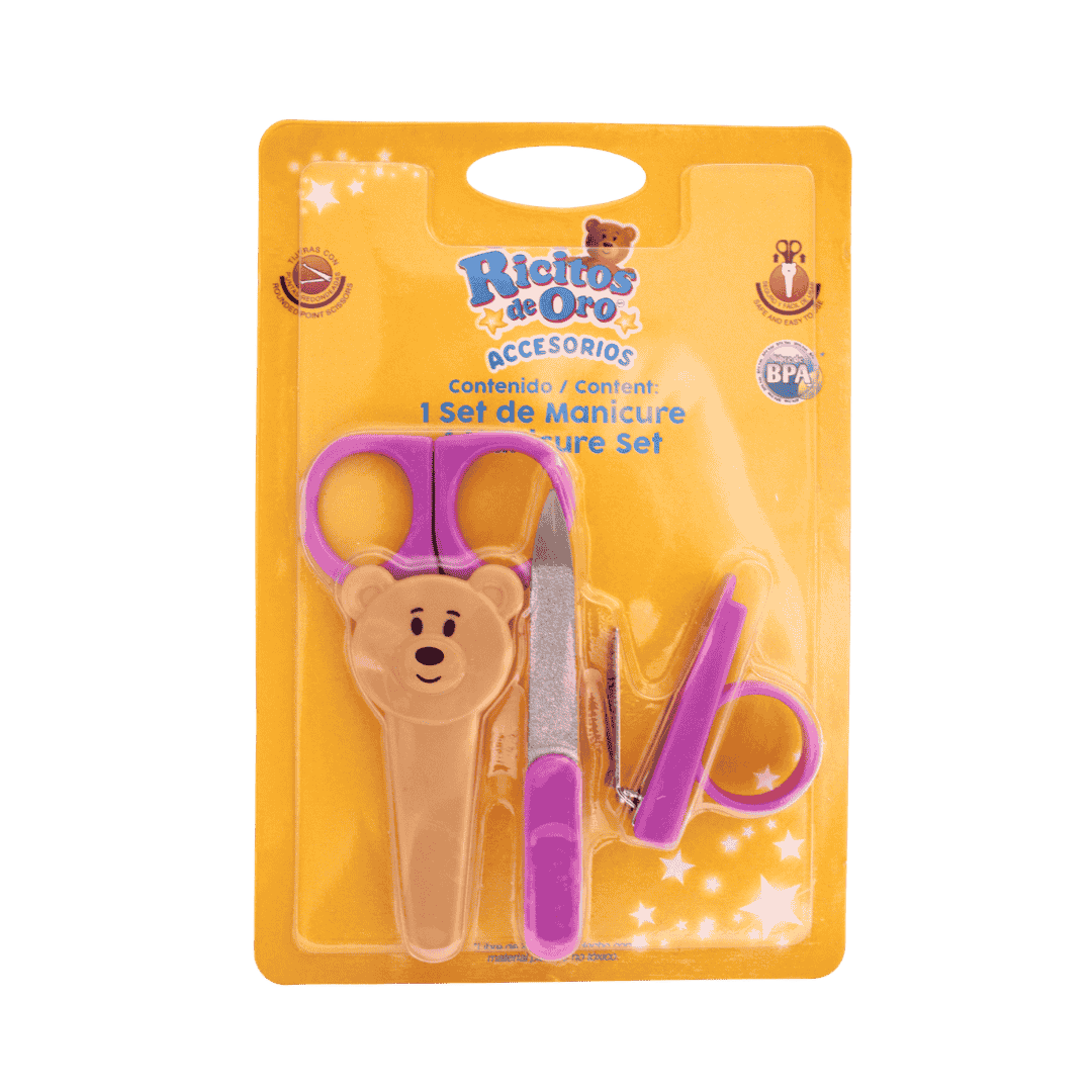 SET MANICURE RICITOS DE ORO