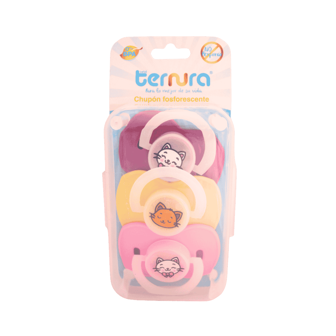 PAQUETE DE 3 CHUPONES ORTODONTICOS