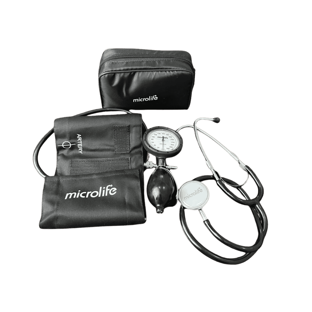 KIT BAUMANOMETRO ANEROIDE CON ESTETOSCOPIO DUPLEX
