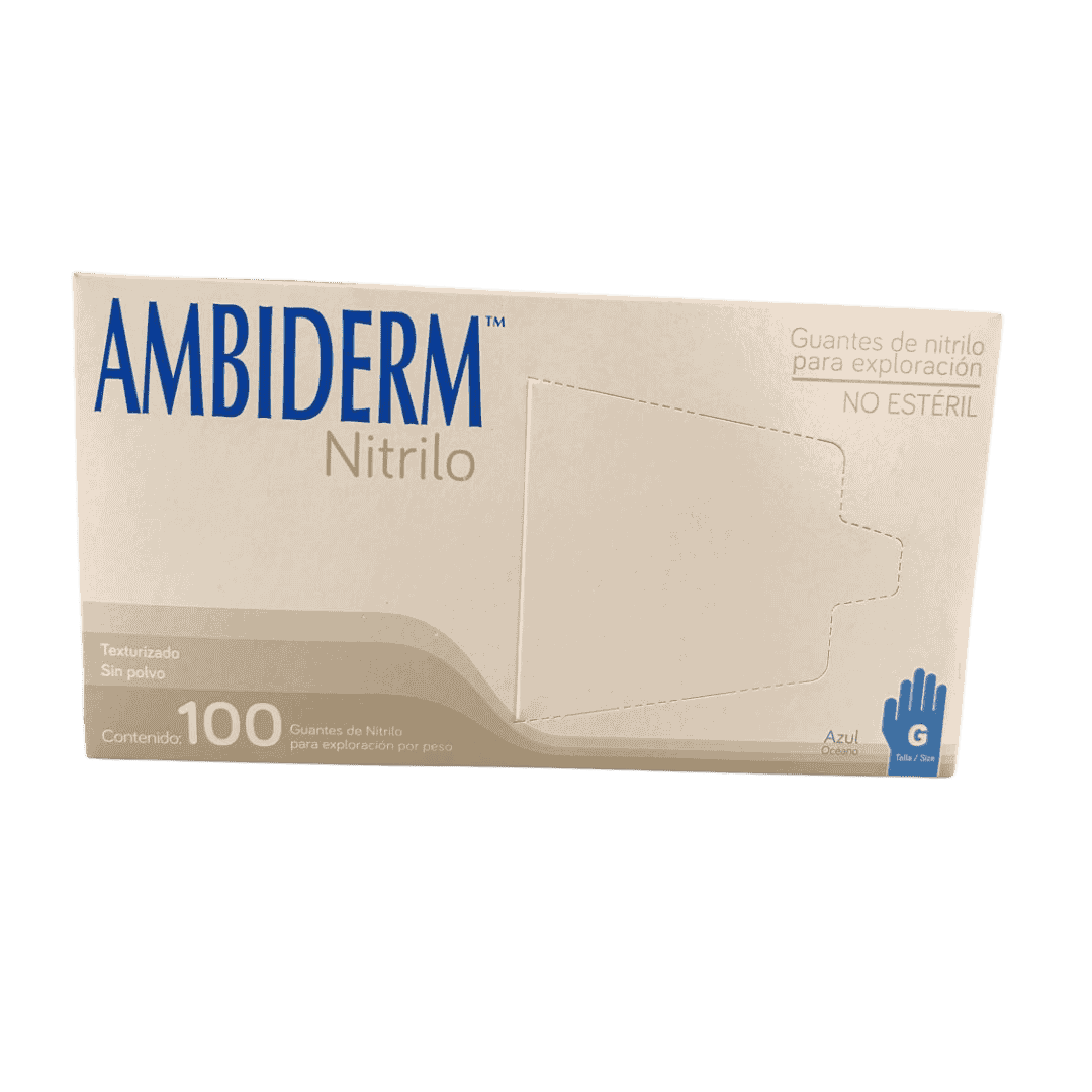 GUANTE NITRILO GRANDE AZUL