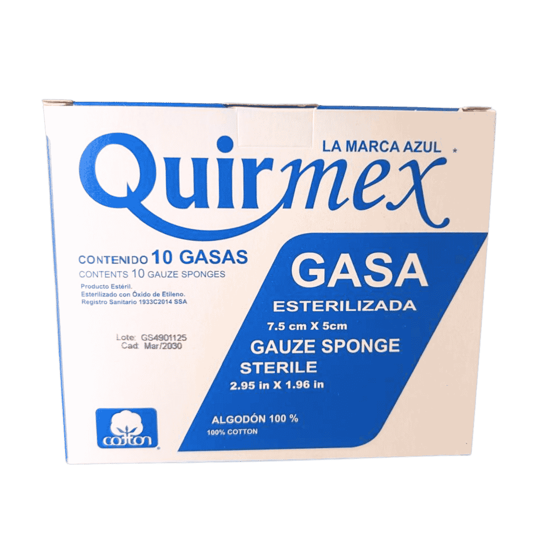 GASA ESTÉRIL 10 X 10 CM