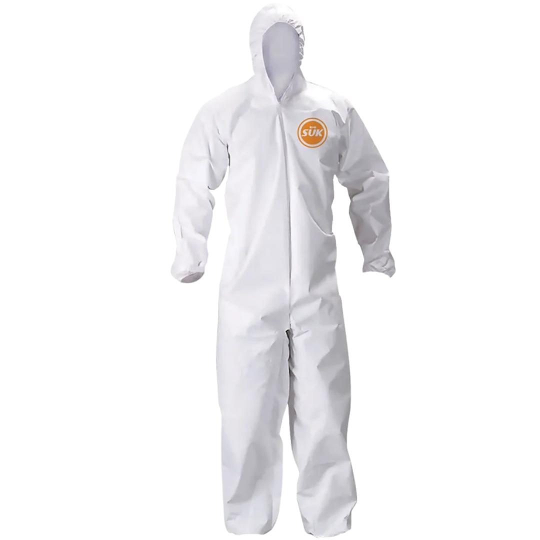 OVEROL DESECHABLE SUK 428 TIPO TYVEK CON CAPUCHA Y ELÁSTICO GRANDE